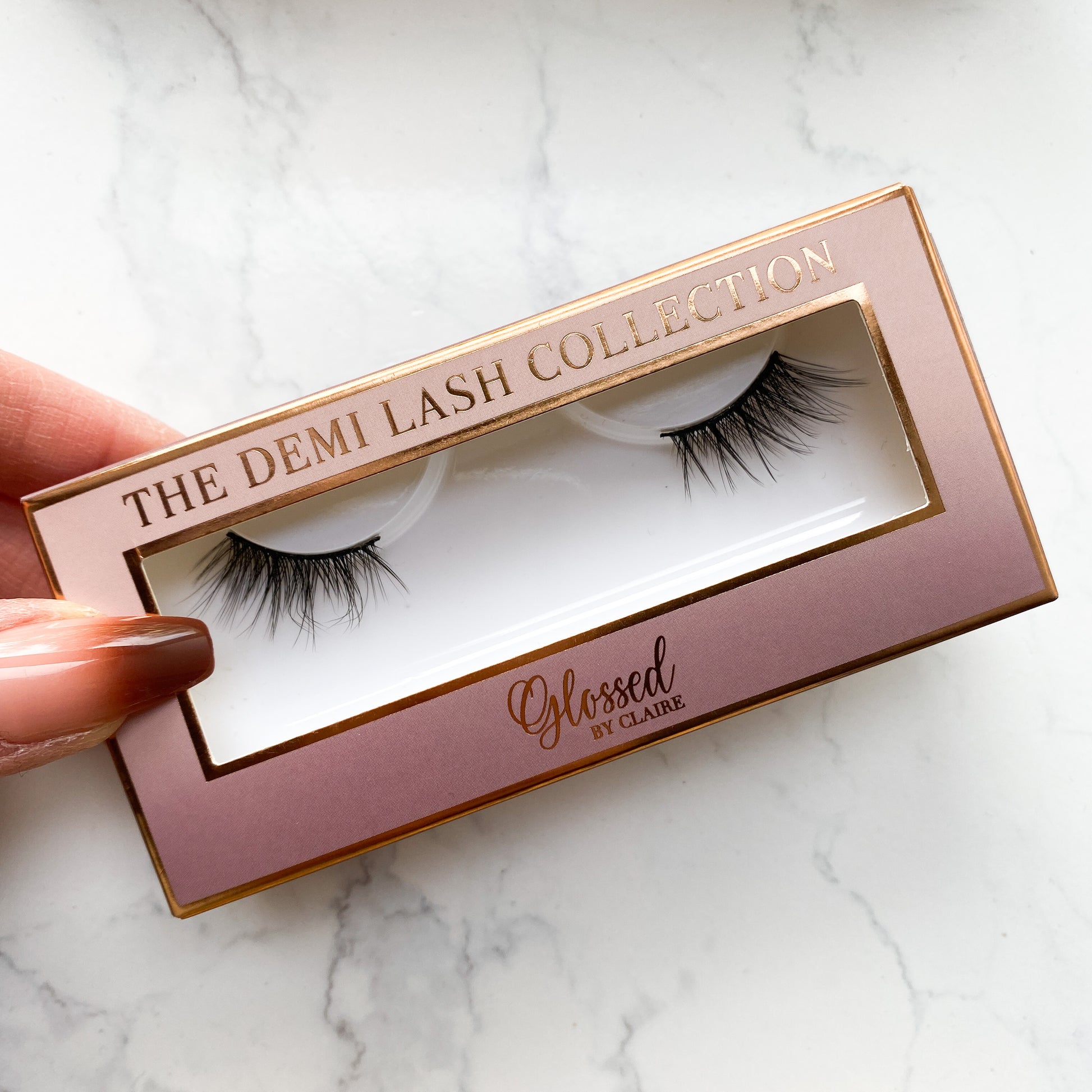 DL3 Half Lash Glossed By Claire in box