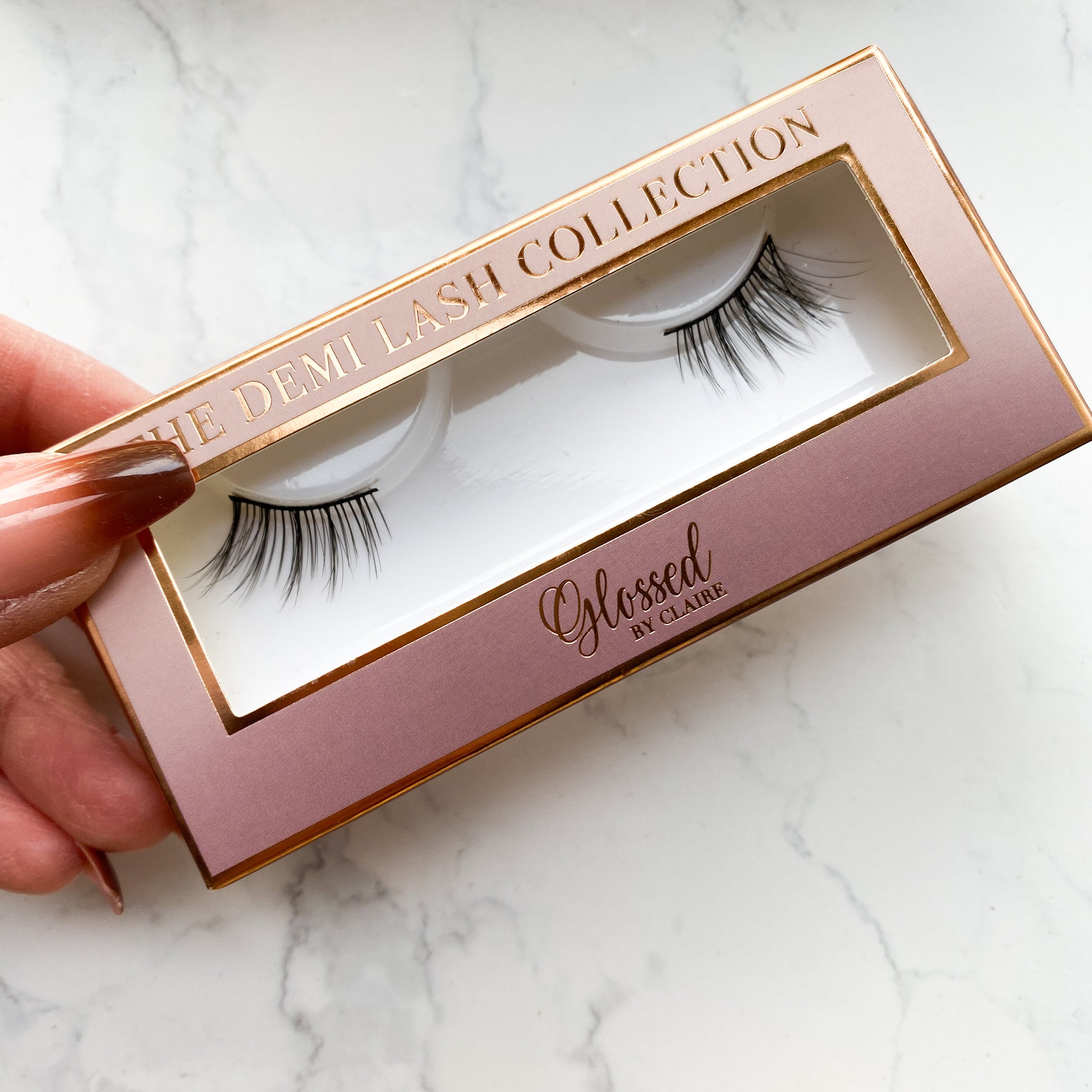 DL5 Half Lash Glossed By Claire in packaging box